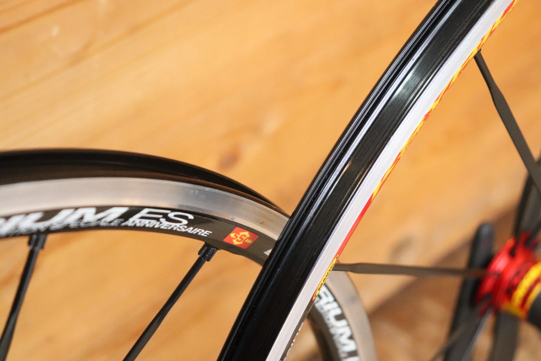 マヴィック MAVIC キシリウム KSYRIUM ES アルミ クリンチャー ホイールセット シマノ12/11S ナローリム 13C 【芦屋店】