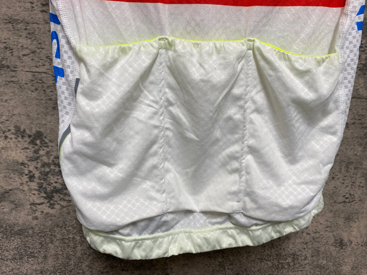 JS484 アレ ALE 半袖 サイクルジャージ 白 S movistar