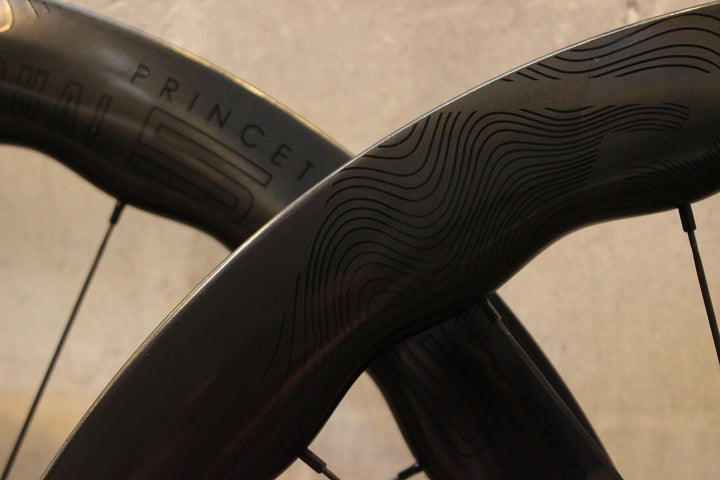 【鬼ベアリング換装！】プリンストンカーボンワークス PRINCETON CARBON WORKS DUAL5550 カーボン チューブレス ホイールセット シマノ 11/12S 22C【名古屋店】