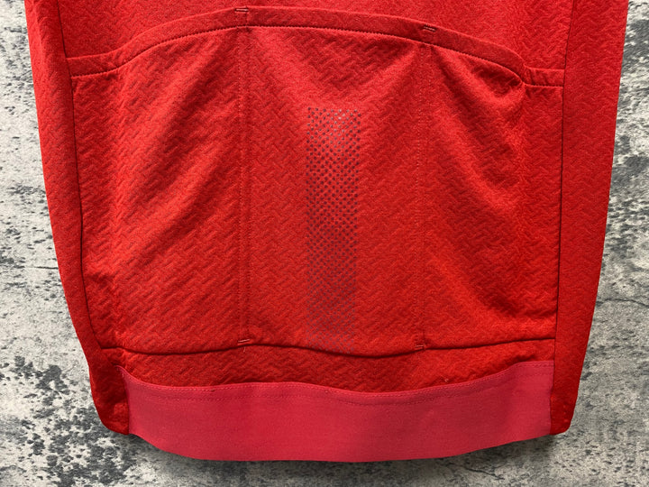 KD420 マヴィック MAVIC Essential Merino Jersey 半袖 サイクルジャージ 赤 M