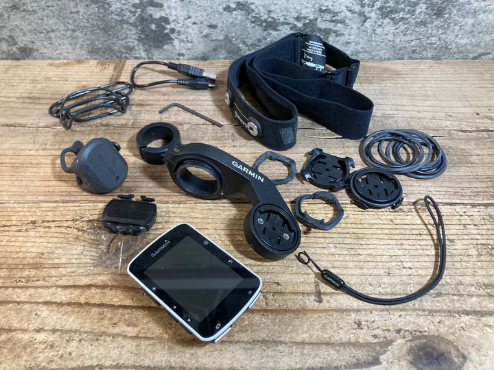 KB272 ガーミン GARMIN EDGE 520J サイクルコンピューター 心拍 スピート ケイデンスセンサー付き 起動確認済 ※電源ボタン陥没 ジャンク