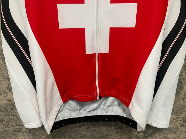 JU440 アソス ASSOS 長袖 サイクルジャージ SWISSカラー Lサイズ