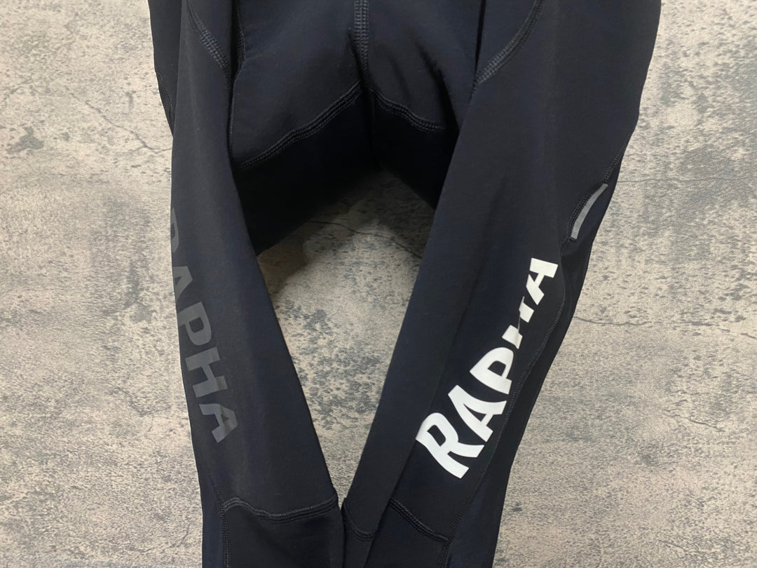 KO572 ラファ Rapha PRO TEAM WINTER TIGHTS WITH PAD 2 ビブタイツ 黒 L