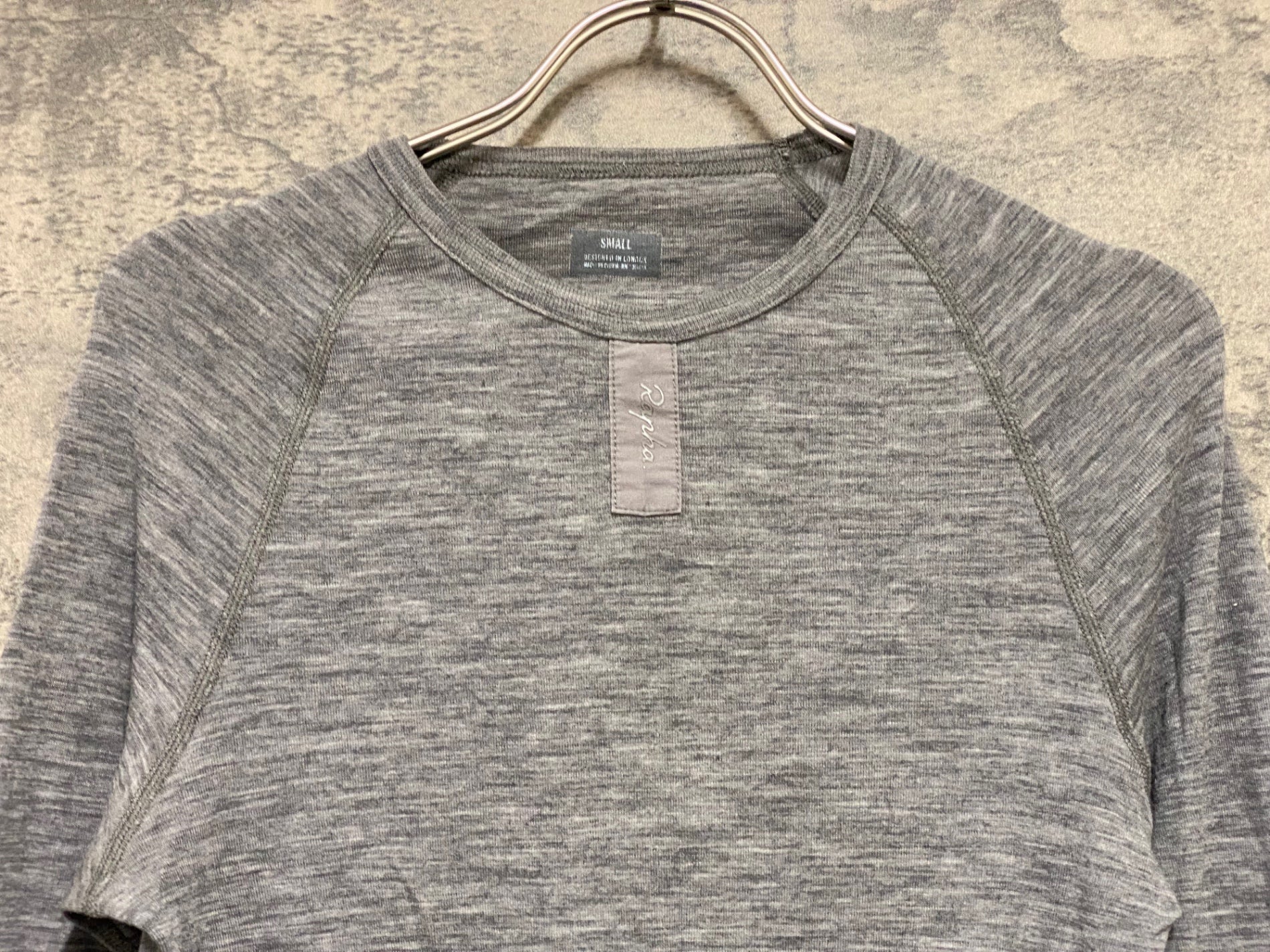 KI187 ラファ Rapha MERINO BASE LAYER 長袖 ベースレイヤー グレー S