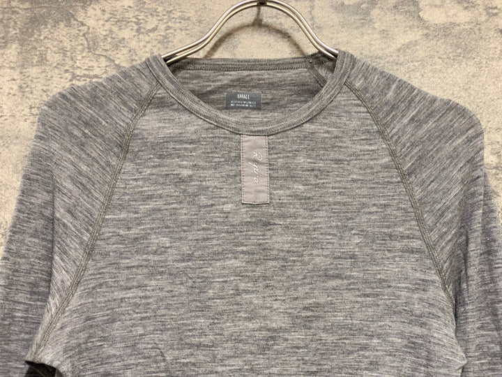 KI187 ラファ Rapha MERINO BASE LAYER 長袖 ベースレイヤー グレー S