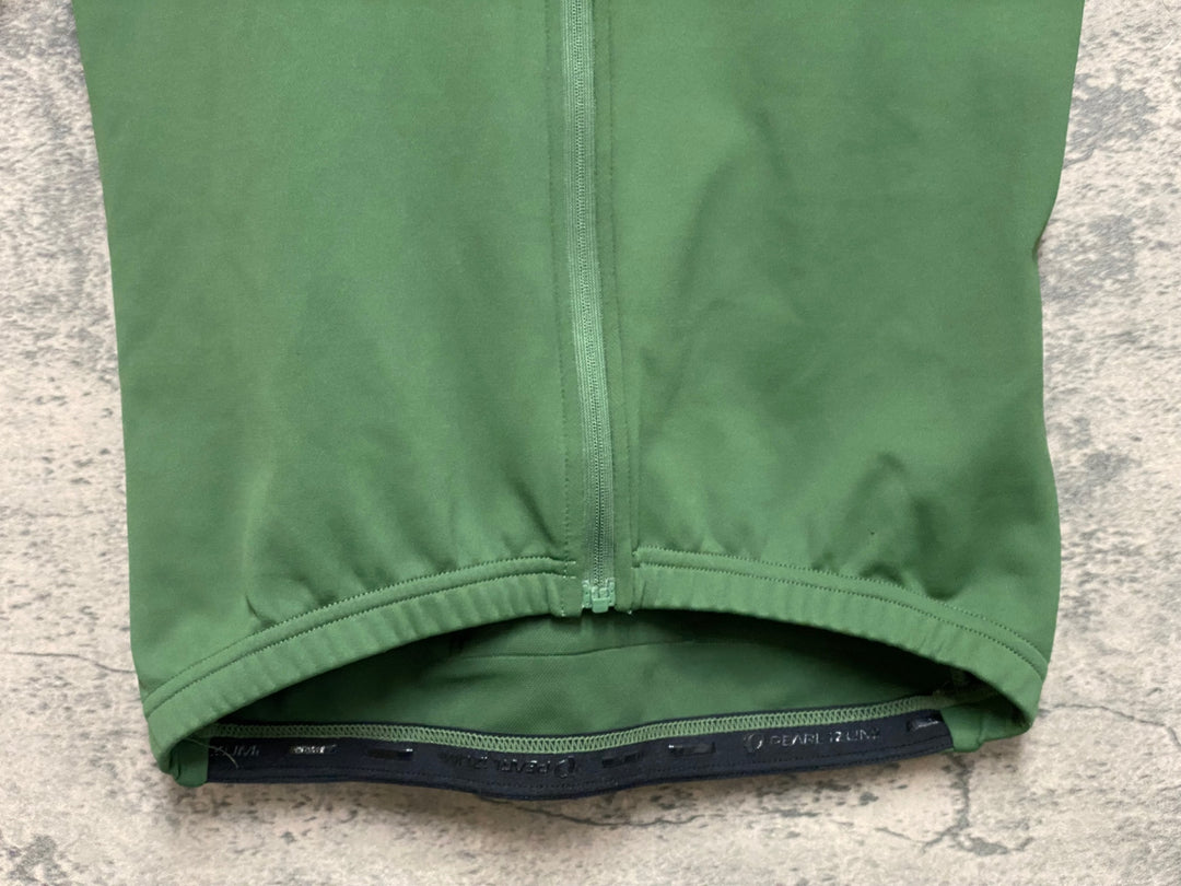 JN240 パールイズミ PEARL iZUMi 半袖 サイクルジャージ 緑 L ※ほつれ、擦れ有