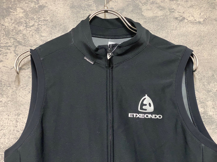KA042 エチュンド ETXEONDO ジレ サイクルベスト 黒 XXL CORE WINDSTOPPER