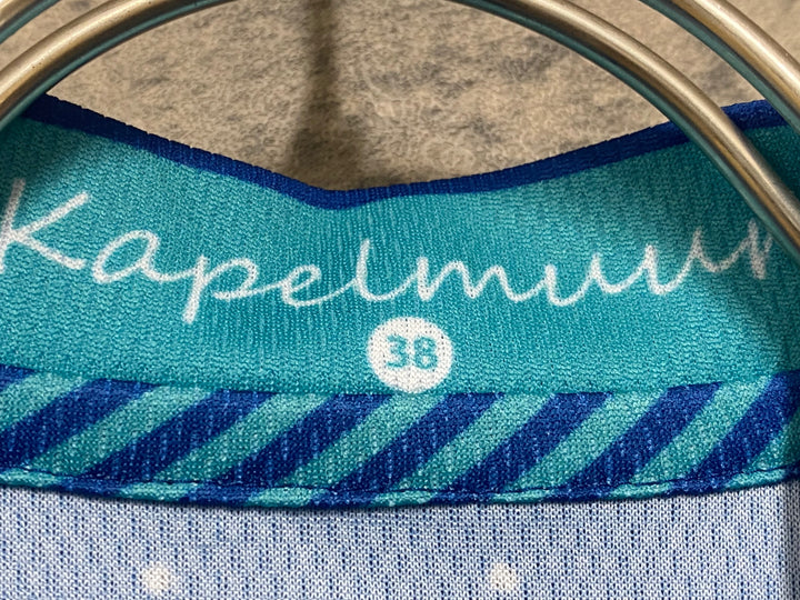 JO545 カペルミュール KAPELMUUR 半袖 サイクルジャージ レース 青 水玉 レディース 38 未使用