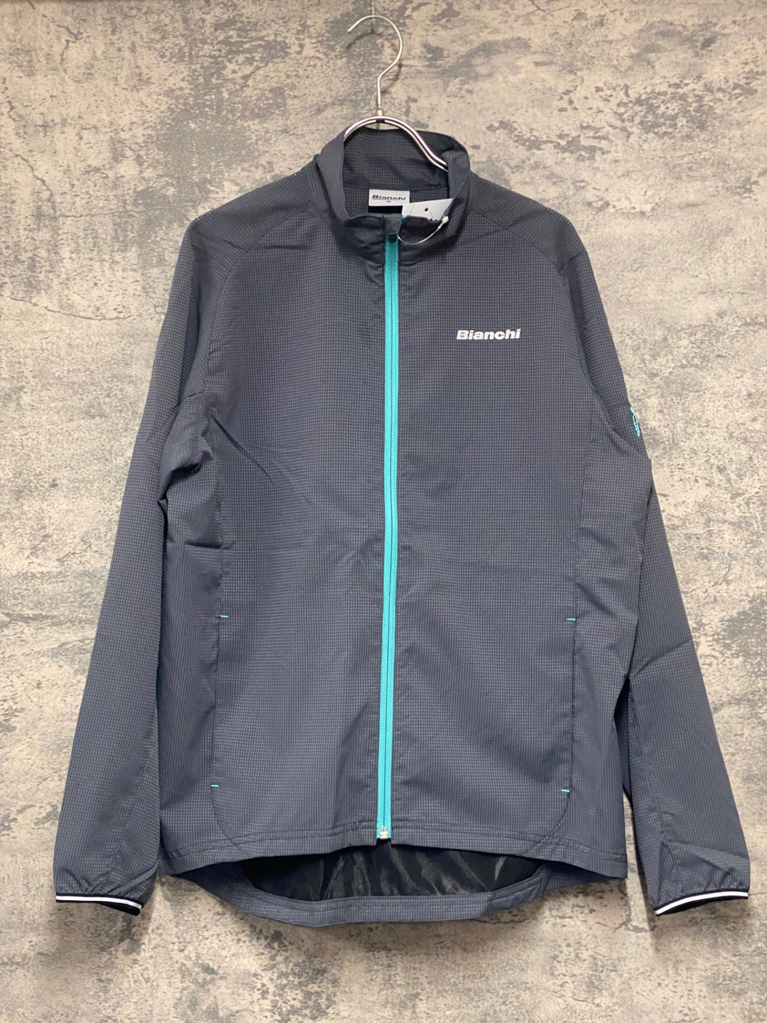 KG237 ビアンキ Bianchi 長袖 ウィンドブレーカー グレー M