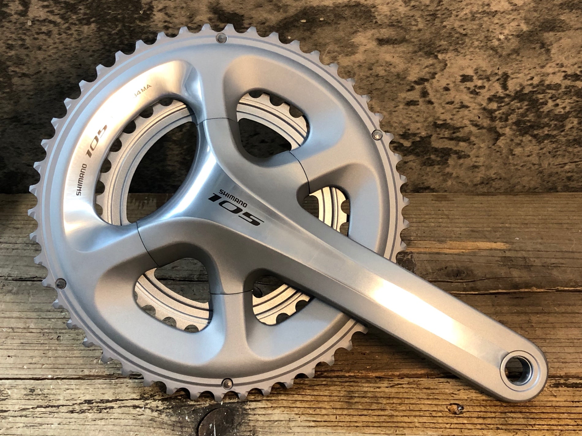 JV062 シマノ SHIMANO 105 FC-5800 クランクセット シルバー 50/34T