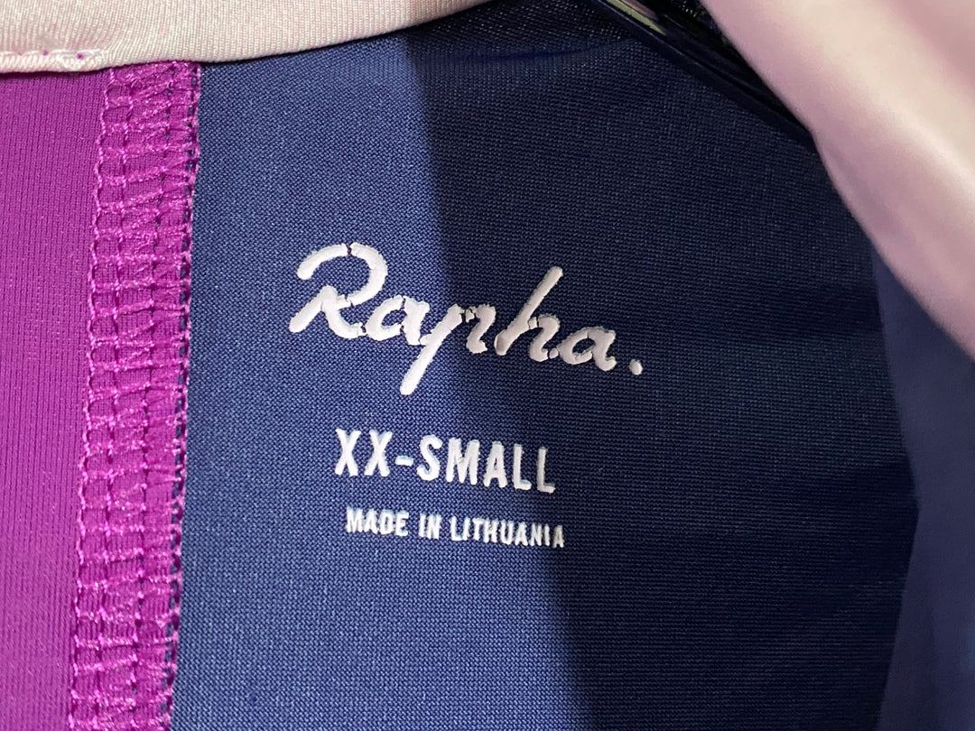 JE568 ラファ Rapha SOUPLESSE JERSEY 半袖 サイクルジャージ 濃紺 レディース XXS