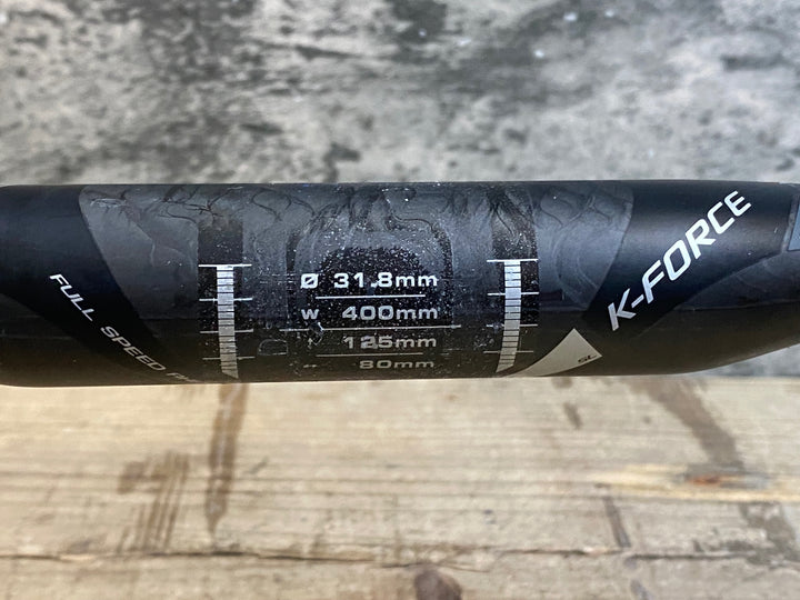 KA202 FSA K-FORCE カーボンハンドル Φ31.8 400mm ※レバー固定部凹み ジャンク