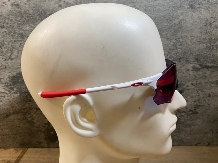 KH643 オークリー OAKLEY EV ZERO サングラス アイウェア 白 赤 PRIZMレンズ レンズ付属