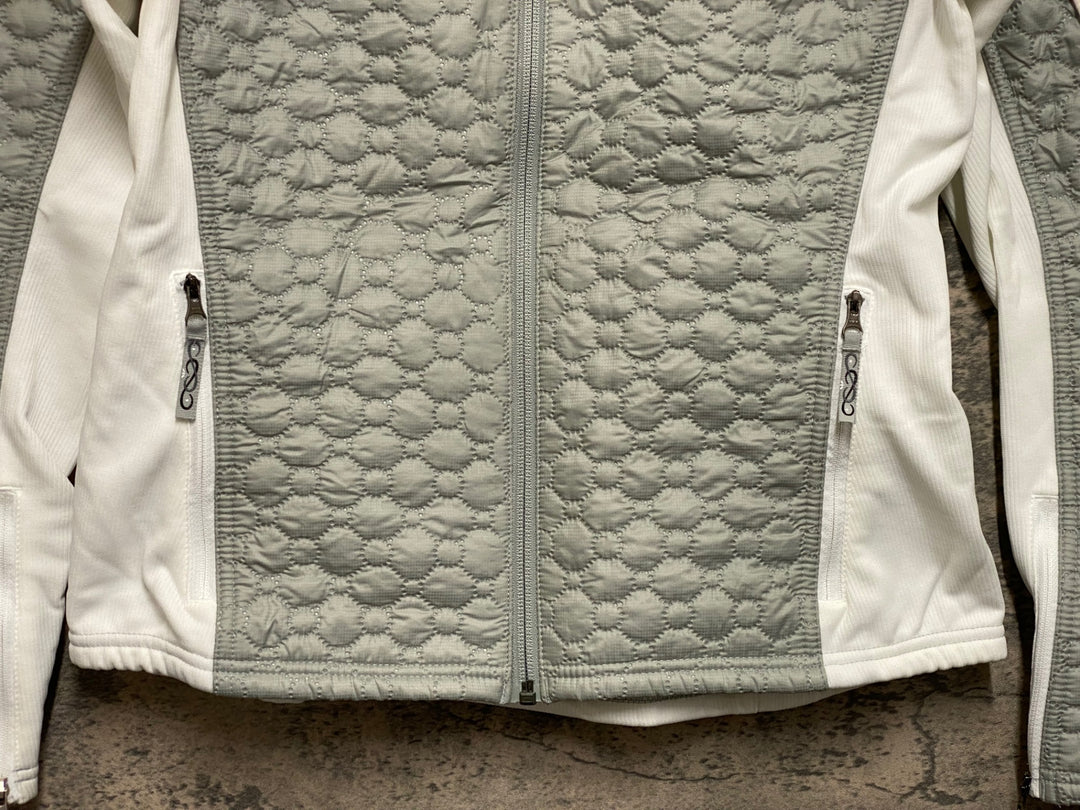 JO205 パールイズミ PEARL iZUMi 長袖 サイクルジャケット グレー 白 裏起毛 ※サイズ不明