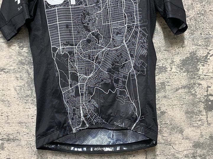 KH485 ボントレガー BONTRAGER 半袖 サイクルジャージ S 黒