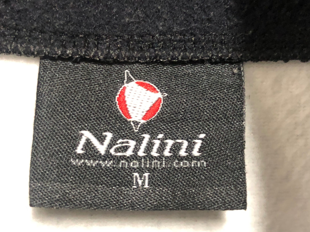 KI589 ナリーニ Nalini 長袖 サイクルジャケット 黒青 M 裏起毛