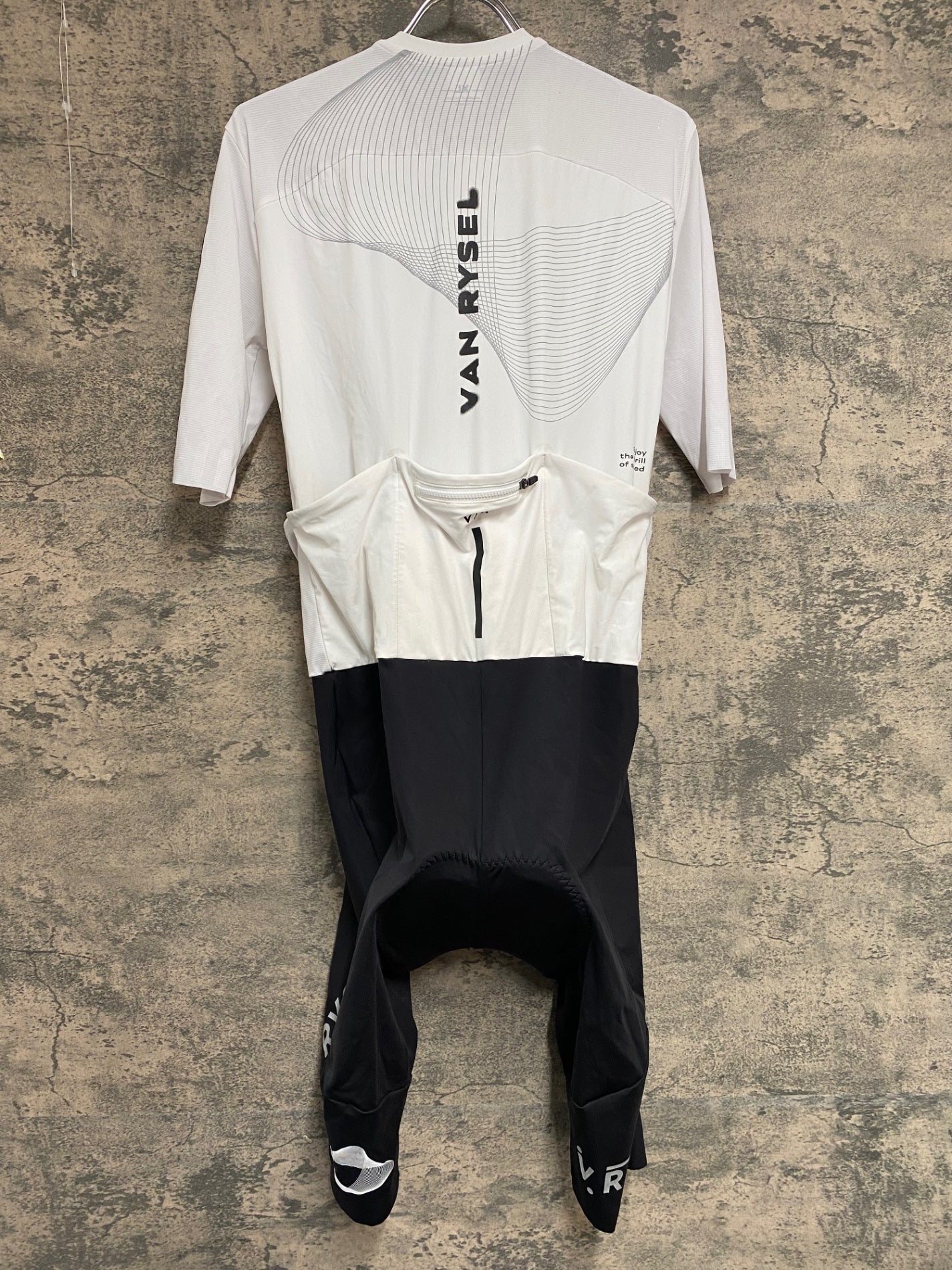 KD706 ヴァンリーゼル VAN RYSEL 半袖 ワンピース 白黒 XL – BICI