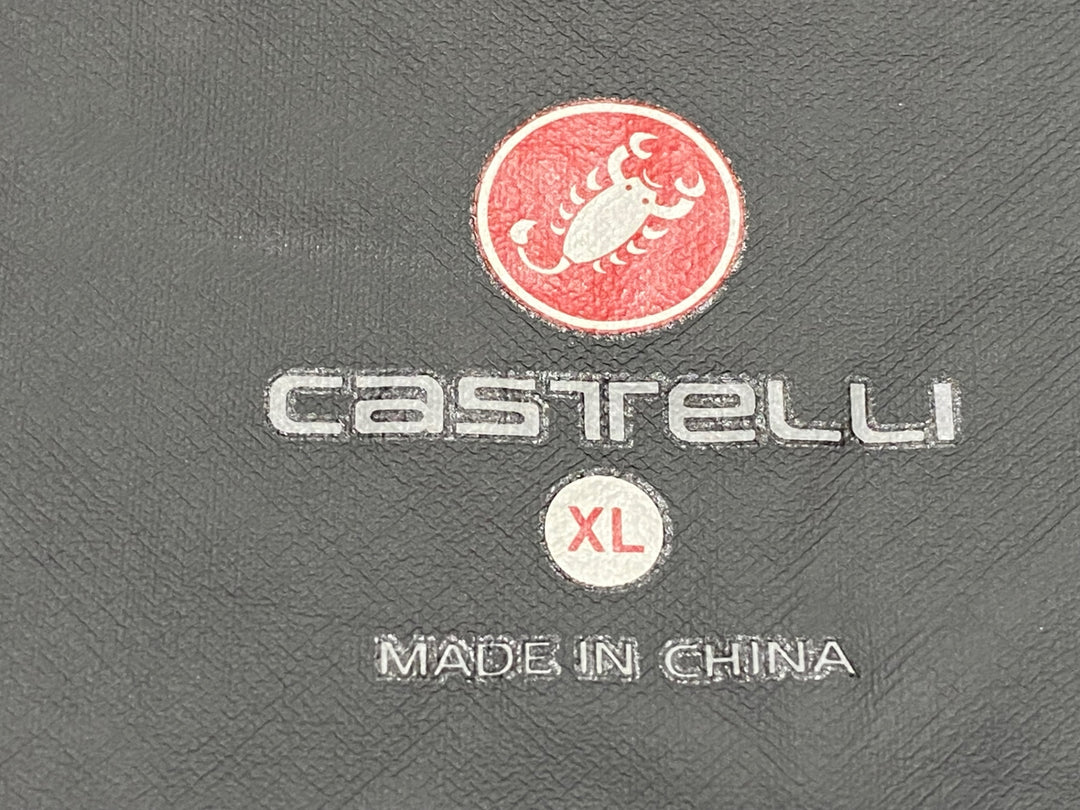 KB213 カステリ CASTELLI ROSSO CORSA サイクルベスト ジレ グレー XL ※ロゴ劣化
