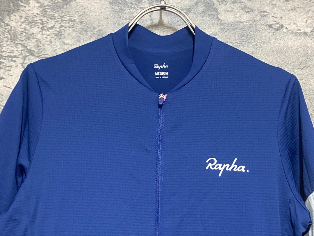 KM157 ラファ Rapha WOMEN'S CORE LIGHTWEIGHT JERSEY 半袖 サイクルジャージ 青 M