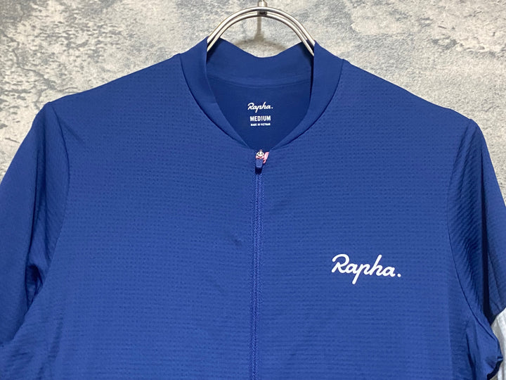 KM157 ラファ Rapha WOMEN'S CORE LIGHTWEIGHT JERSEY 半袖 サイクルジャージ 青 M