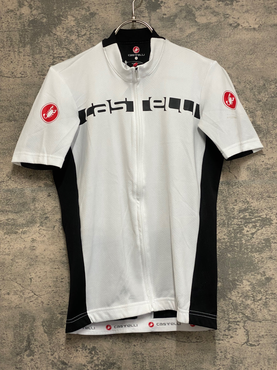 KF170 カステリ CASTELLI 半袖 サイクルジャージ 白 S