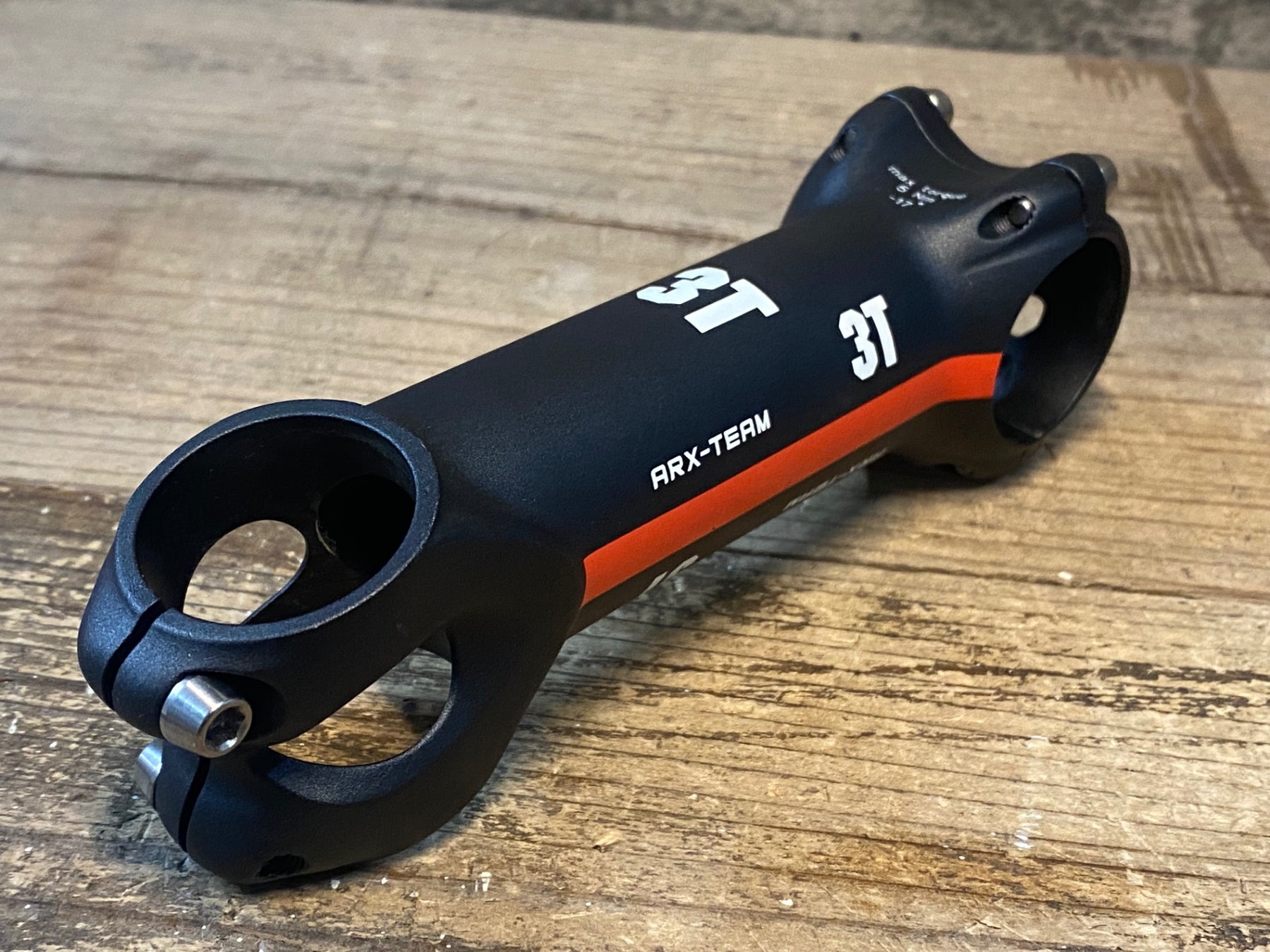 JL017 3T ARX-TEAM アルミ ステム 黒 赤 110mm Φ31.8 OS -17° – BICI