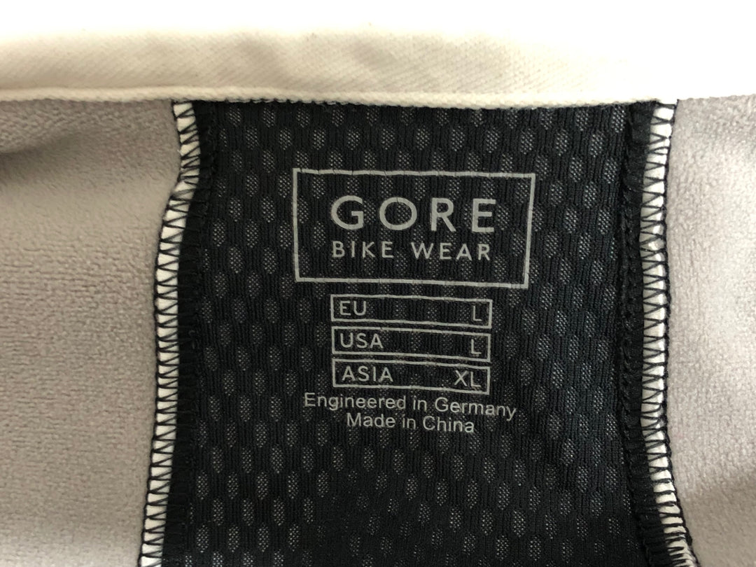 KL659 ゴア GORE BIKE WEAR サイクルジャケット 白 XL 裏起毛 ※汚れ