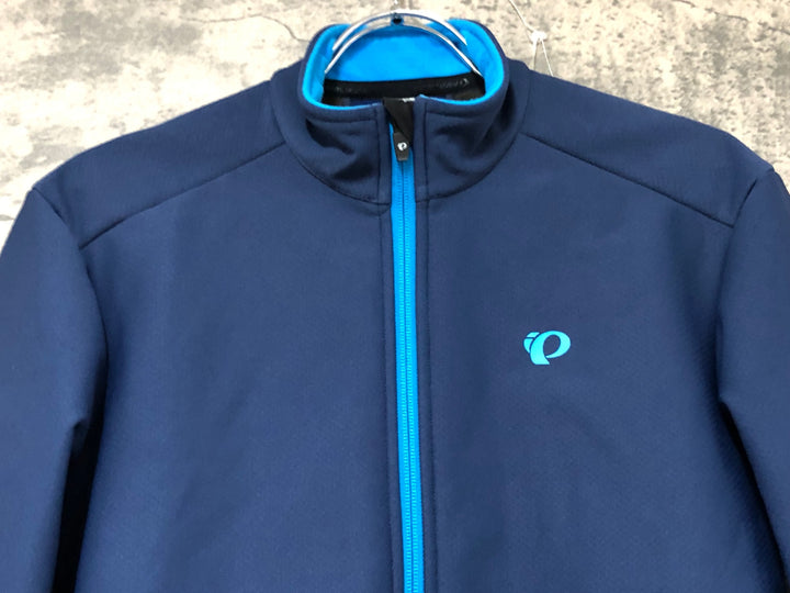 KB679 パールイズミ PEARL iZUMi 長袖 サイクルジャケット 紺 L 裏起毛
