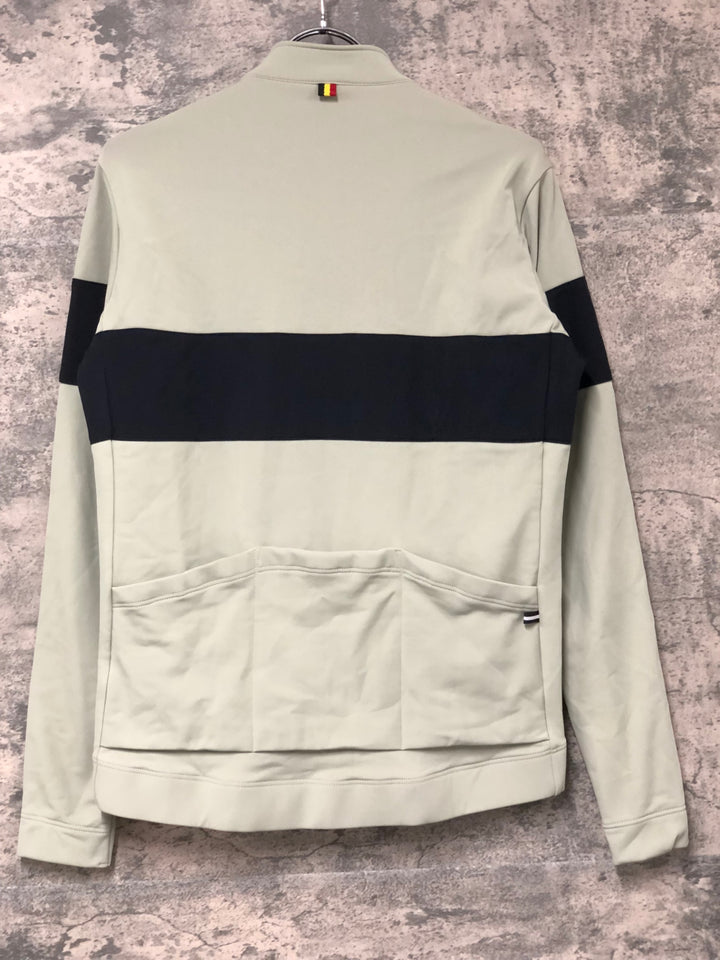 KN643 カペルミュール KAPELMUUR 長袖 サイクルジャージ ベージュ 黒 L 裏起毛