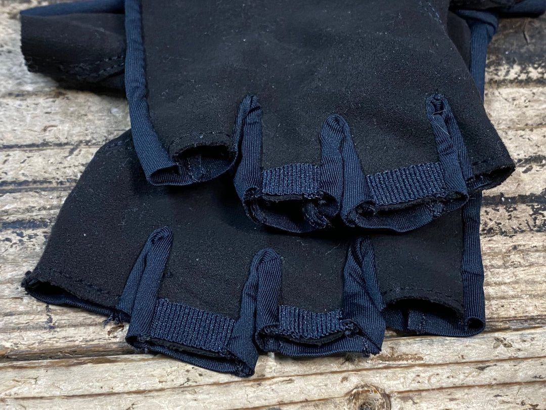 JU409 ラファ Rapha PRO TEAM MITTS 指切り グローブ 紺 黒 M