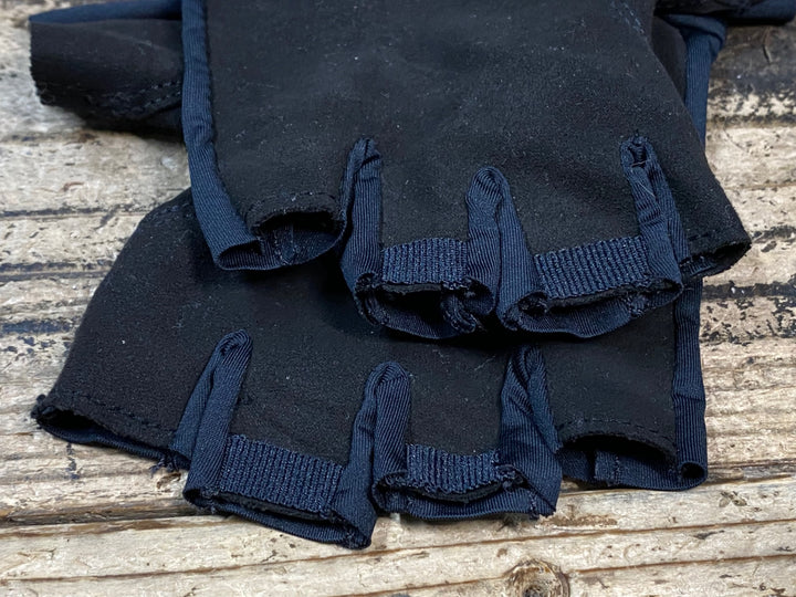 JU409 ラファ Rapha PRO TEAM MITTS 指切り グローブ 紺 黒 M