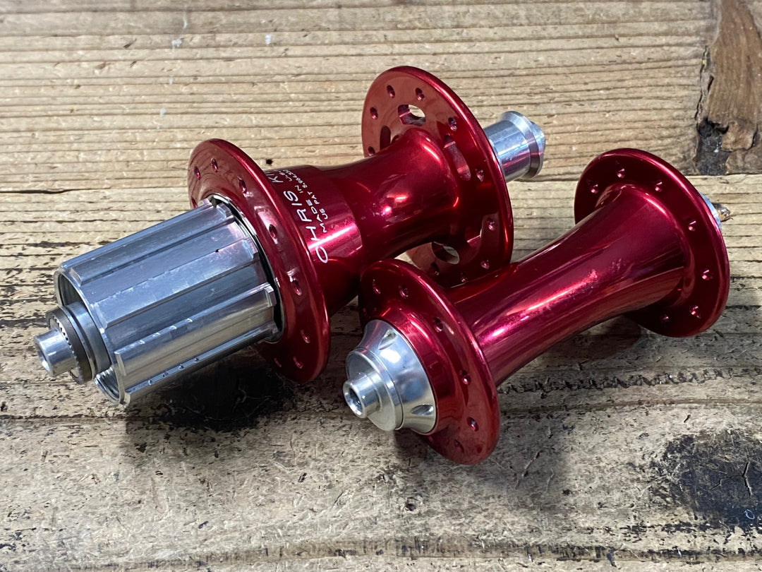 KD395 クリスキング CHRIS KING R45 前後ハブセット シマノ11S 20H/24H OLD100×130mm 赤