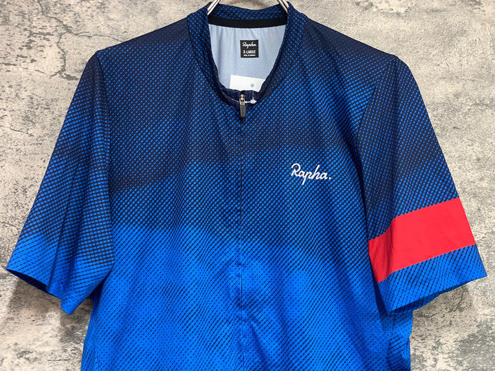 KL771 ラファ Rapha LIGHTWEIGHT RACE JERSEY 半袖 サイクルジャージ 青 XL