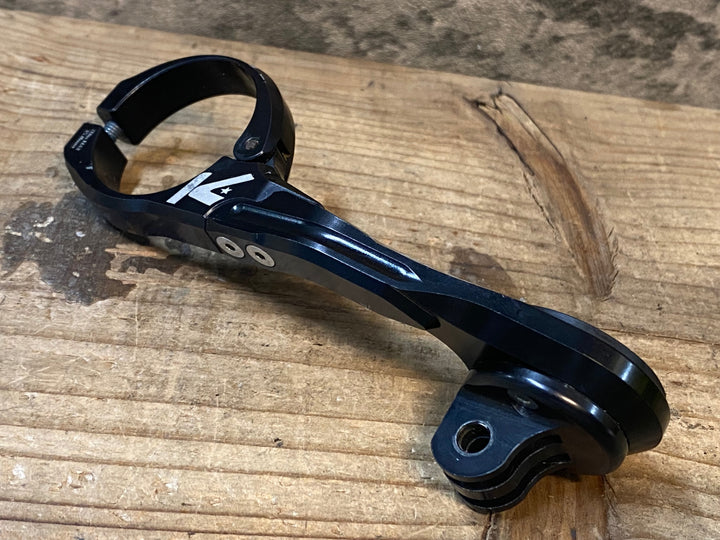 JK992 ケーエッジ K-EDGE 片持 サイコンマウント 黒 Φ31.8 GARMIN/GoPro ※錆あり