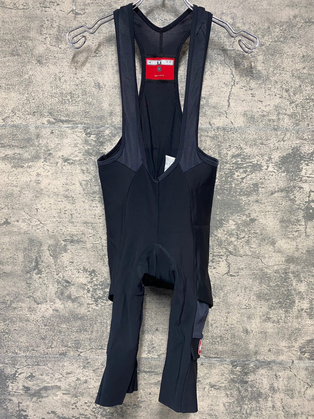 JT758 カステリ CASTELLI ビブショーツ 黒 S 裏起毛