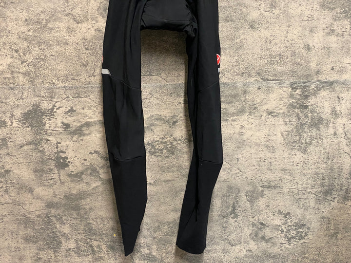 KB687 カステリ CASTELLI ビブタイツ 黒 M 裏起毛 ※擦れ