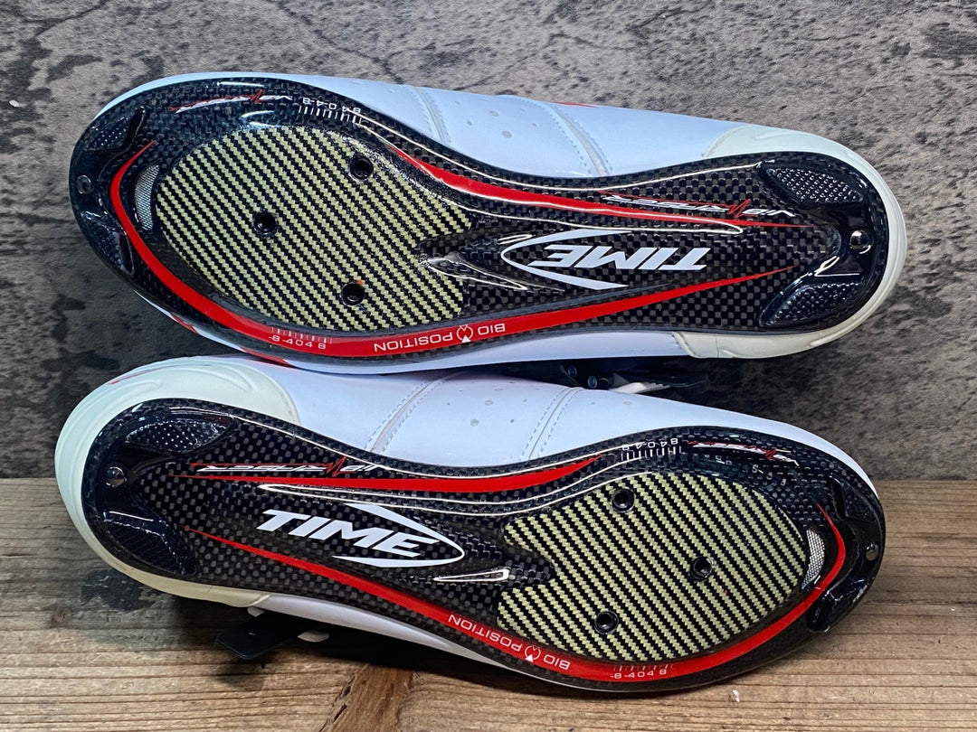 JR515 タイム TIME ULTEAM RS CARBON ビンディングシューズ 白 EU40