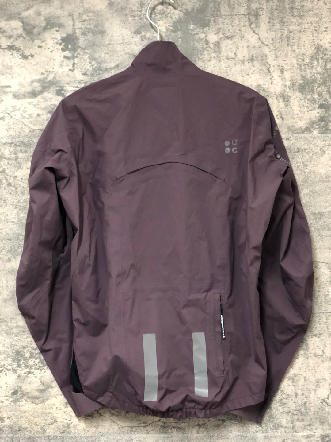 KN743 ユニバーサルカラーズ Universal Colours CHROMA 長袖 レインジャケット 薄紫 XS ※汚れ