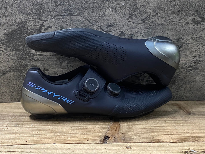 KO721 シマノ SHIMANO エスファイア S-PHYRE SH-RC902M-L01-S ビンディングシューズ EU46 3穴 黒