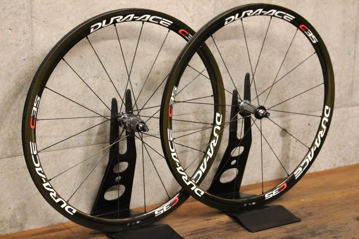 シマノ SHIMANO デュラエース DURA-ACE WH-7900 C35 カーボン チューブラー ホイールセット シマノ10S ナローリム 【福岡店】