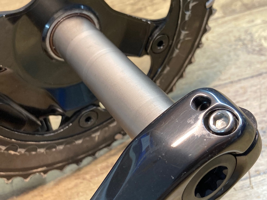 JD230 4iiii シマノ SHIMANO FC-R9200 パワーメーター クランクセット 52/36T 172.5 ※バッテリーベース割れあり