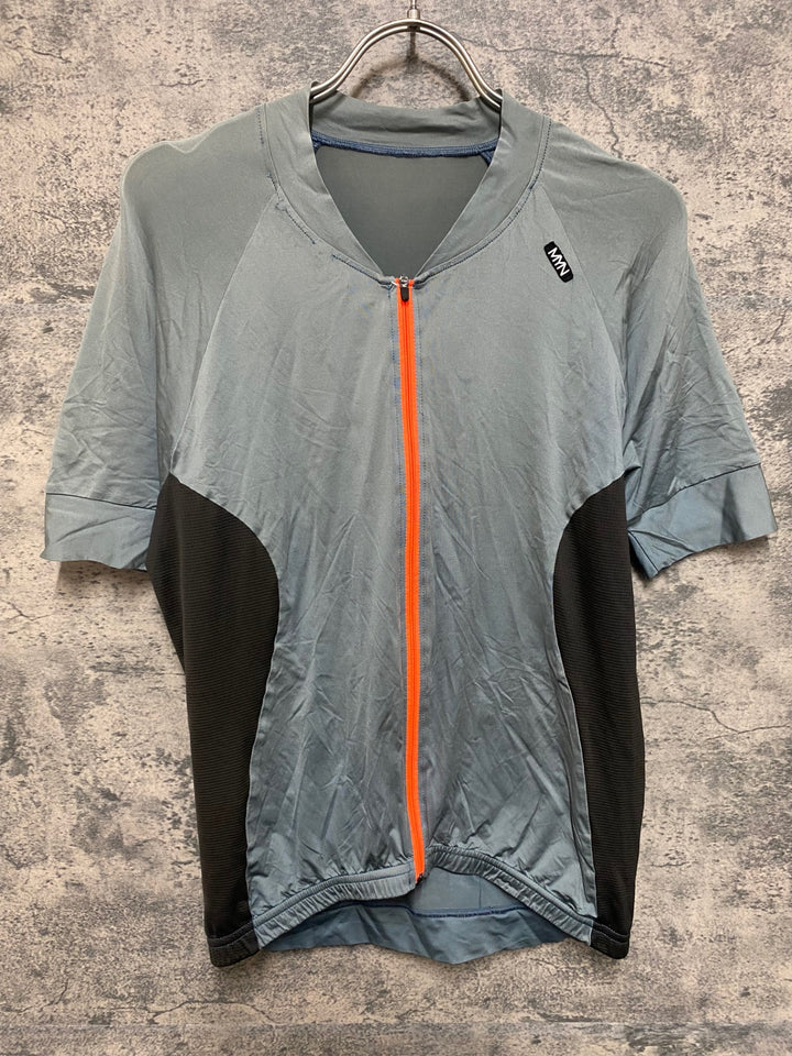 JS103 マイン MYN 半袖 サイクルジャージ グレー M ※ほつれ