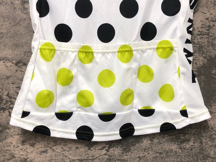 IW598 ツインシックス TWIN SIX 半袖 サイクルジャージ 水玉 白黒 women's Ｍ