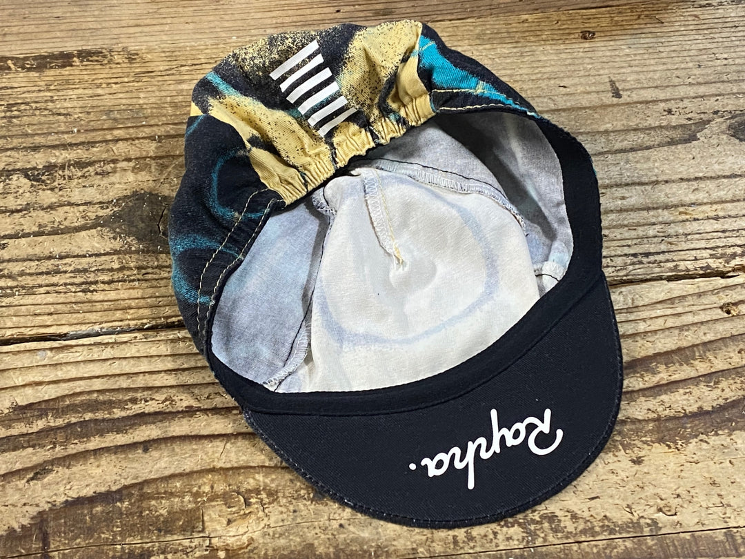 KH118 ラファ Rapha RAPHA ATHLETES CAP サイクルキャップ 黒 黃 ONESIZE