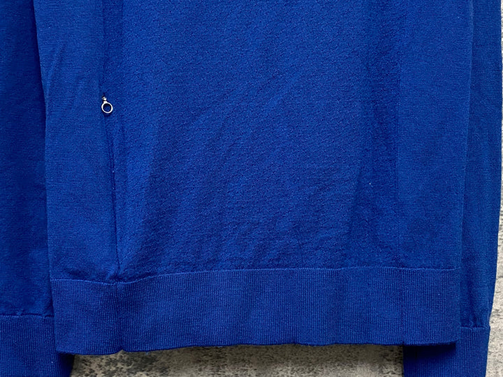JV924 ラファ Rapha MERINO POLO 長袖 ポロシャツ 濃紺 S