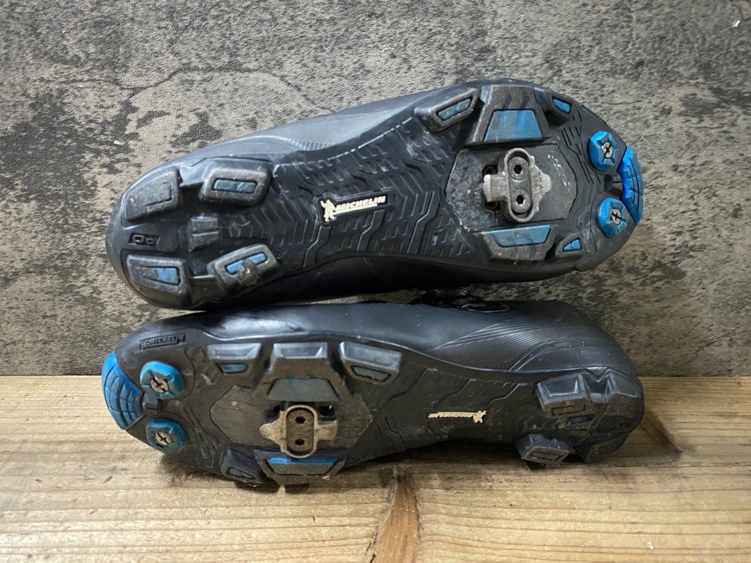 KB580 シマノ SHIMANO XC7 SHXC701M ビンディングシューズ 黒 EU41 2穴 汚れ