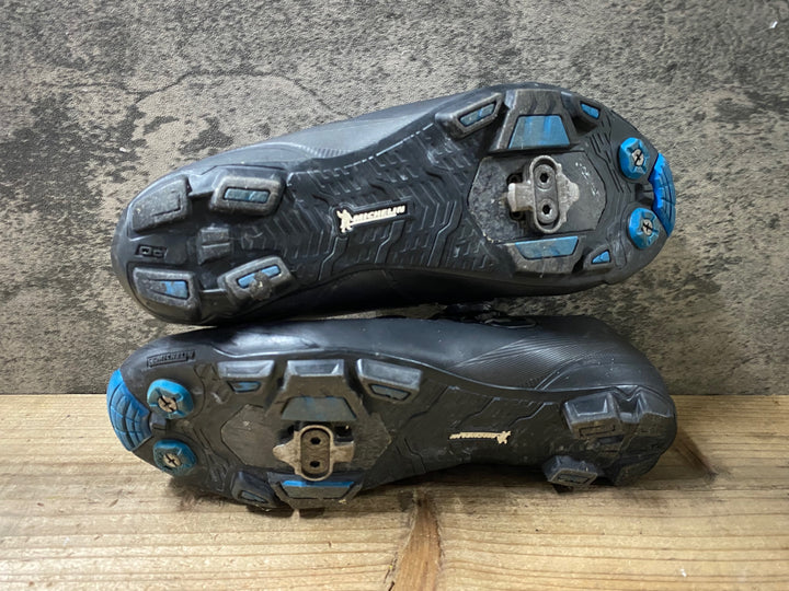 KB580 シマノ SHIMANO XC7 SHXC701M ビンディングシューズ 黒 EU41 2穴 汚れ