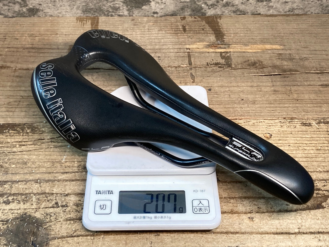 JL142 セライタリア Selle Italia SLR Superflow サドル 黒 MANGANESEレール