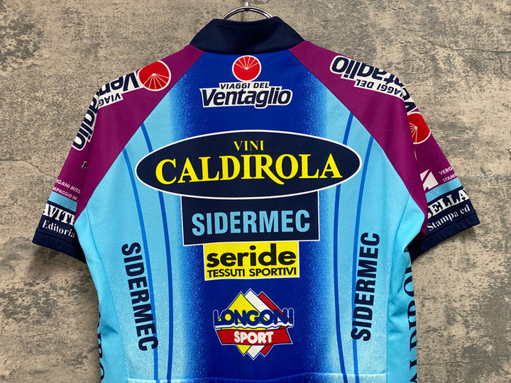 JW109 サンティーニ Santini 半袖 サイクルジャージ 青 M VINI CALDIROLA