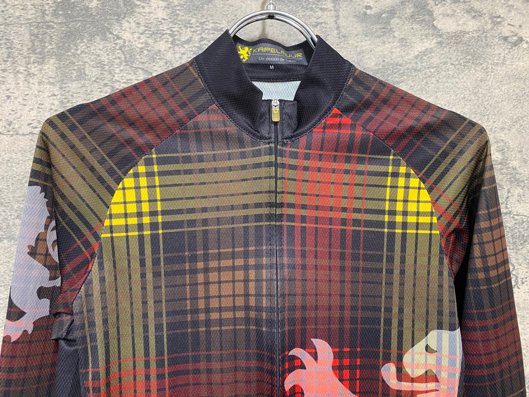 JS733 カペルミュール KAPELMUUR 長袖 サイクルジャージ M 黒 黄 赤